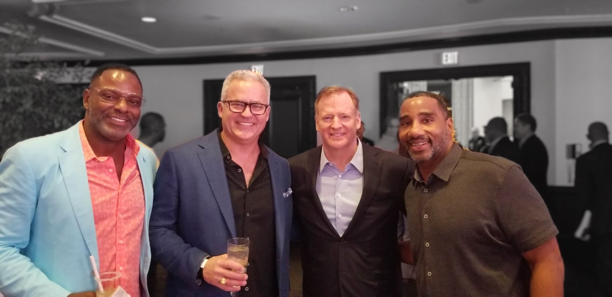 With NFL Commissioner Roger Goodell